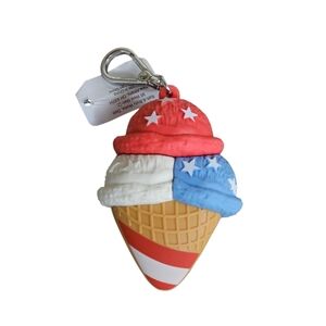 Bath & Body Works Red White Blue Patriotic Ice Cream Pocketbac Sanitizer Holder